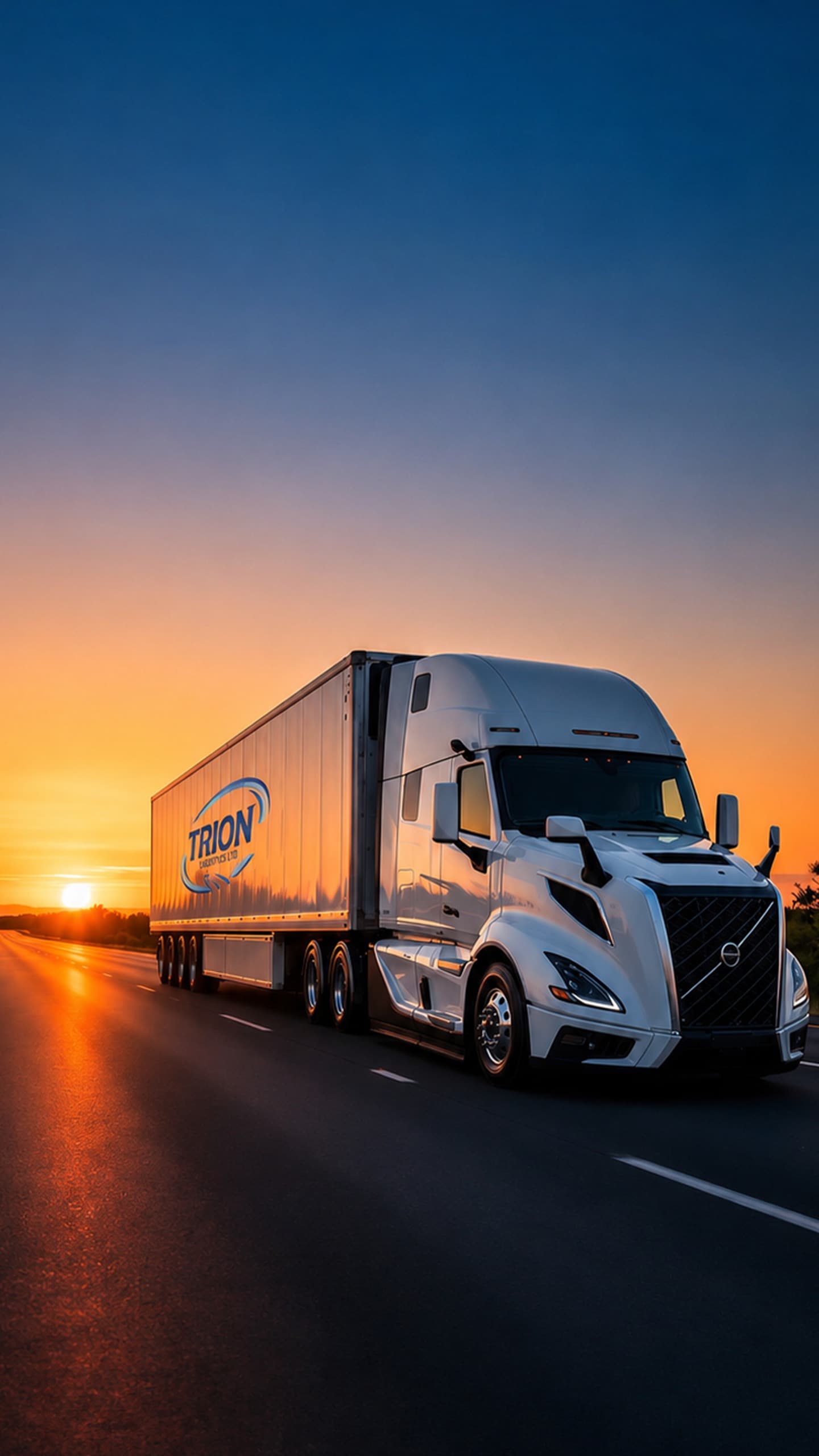 Trion logistics truck delivering across Canada